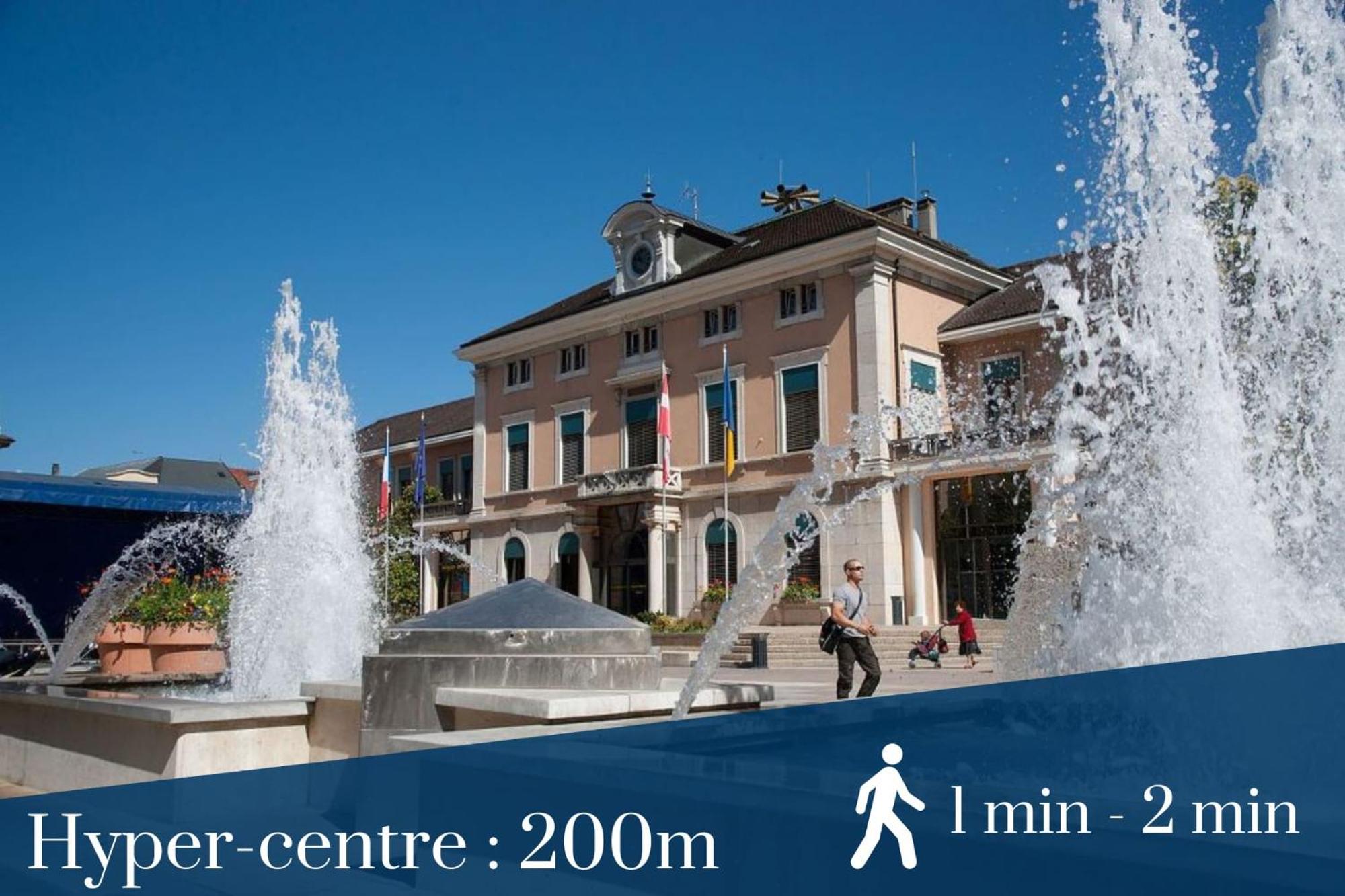 Homey Forest - Hypercentre - Proche Gare Et Tram - Wifi & Netflix Annemasse Bagian luar foto